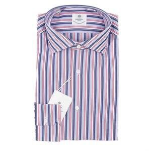 NEW LUIGI BORRELLI NAPOLI men's tailored-fit cotton shirt in multi